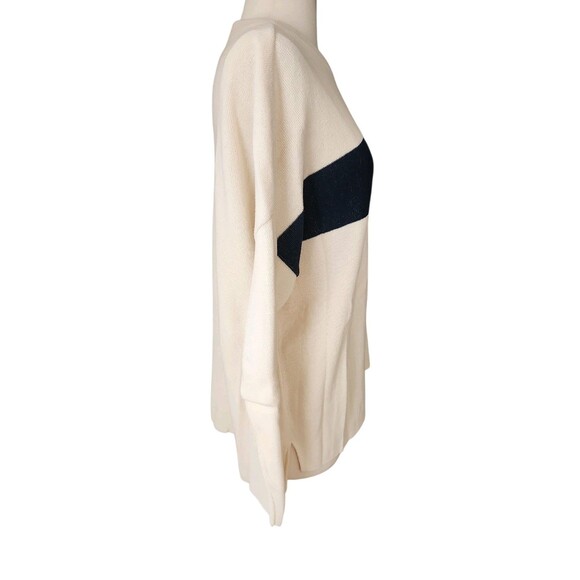 Town Pride Apres Ski Vail Sweater Womens Small Cream Oversized Drop Shoulders - Picture 4 of 9